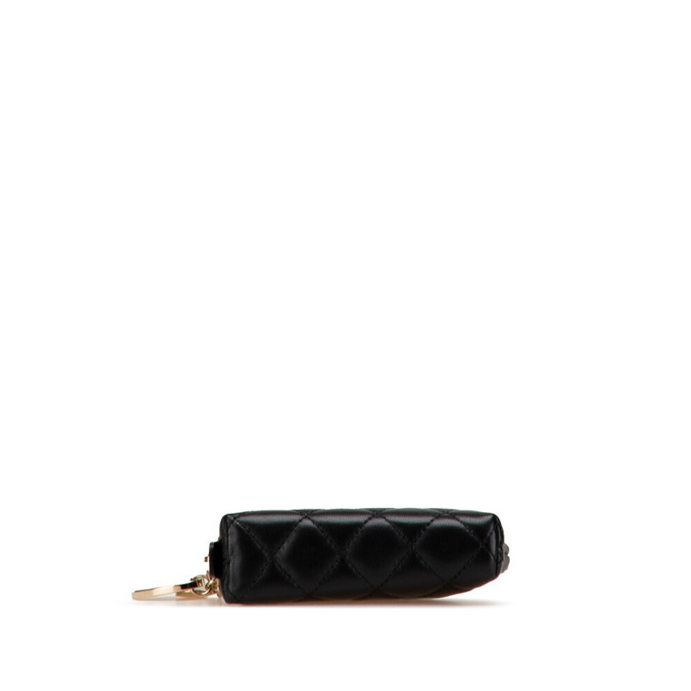 CHANEL Authentic Black Lambskin Leather Logo Wallet - Picture 3 of 13
